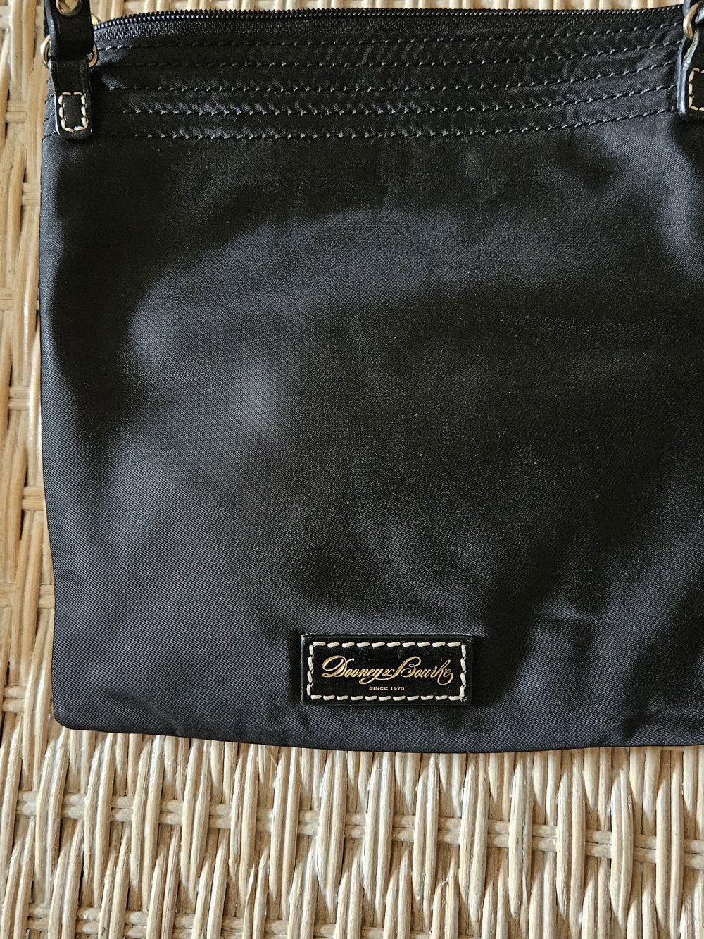 Dooney & Bourke Black Satin Crossbody Bag